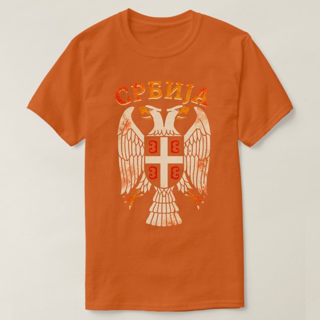 T-shirt Serbe Aigle Srbija 12 (Design devant)