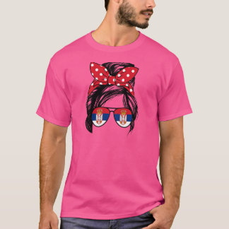 T-shirt Serbe Maman Américaine Cultivé Racines Serbes Serb