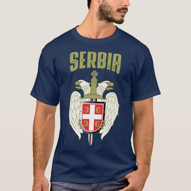 T-shirt Serbie (Devant)