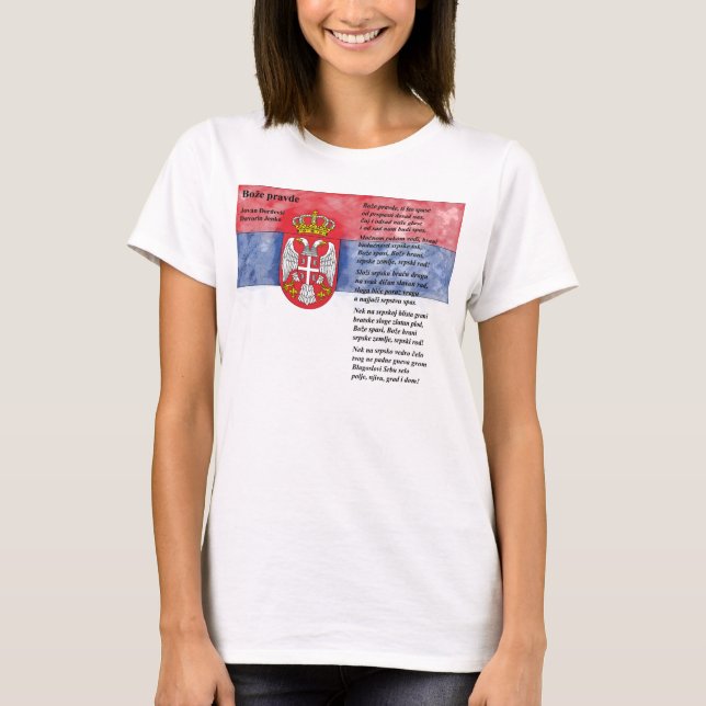 T-shirt Serbie - Bože praved (Devant)