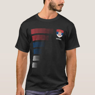 T-shirt Serbie Drapeau Emblem Patriotique Serbie Prière na