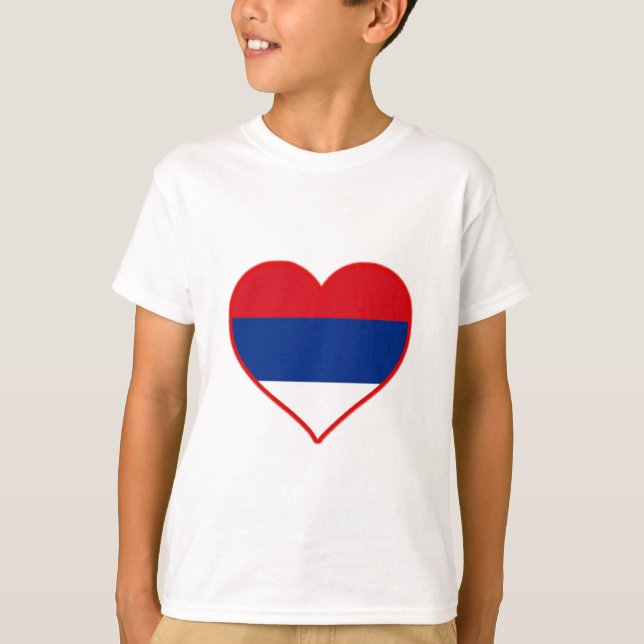 T-shirt Serbie Love (Devant)
