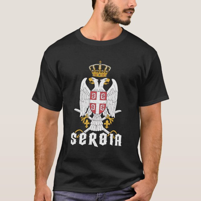 T-shirt Serbie serbe serbe serbe serbe serbe serbe serbija (Devant)