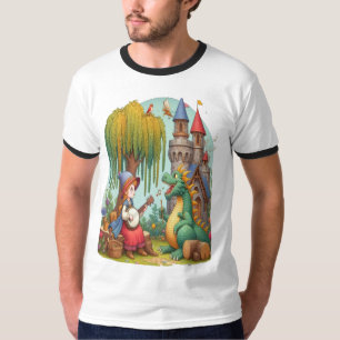 T-shirt Serenade de dragon par une princesse mystique