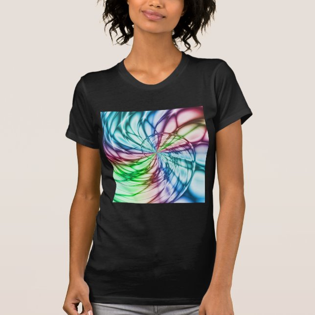 T-shirt Serendipité | Multicolor Fractal Art (Devant)