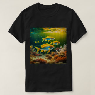 T-shirt Serene Seahorse Symphony : Une danse familiale dan