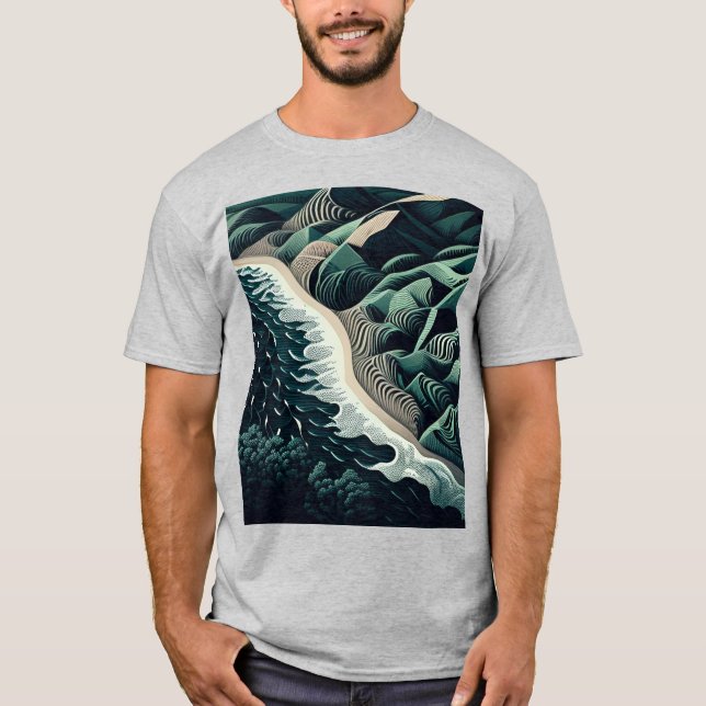 T-shirt Serene Shores (Devant)