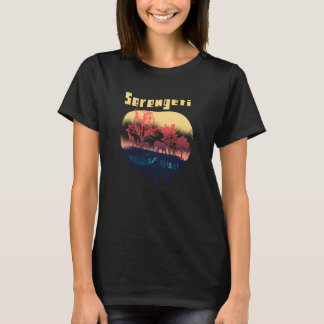 T-shirt Serengeti Afrique Safari Elephant Parc National Bi