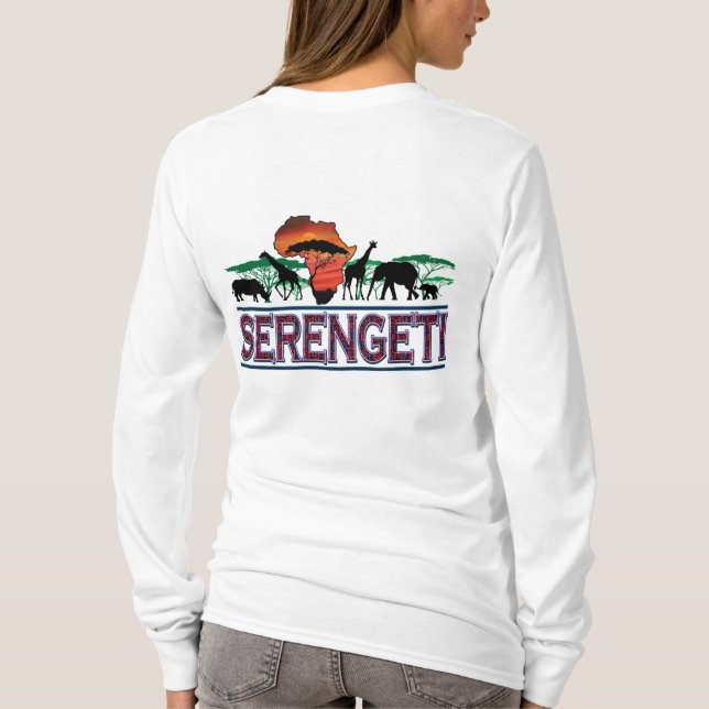 T-shirt Serengeti avec une girafe (Dos)