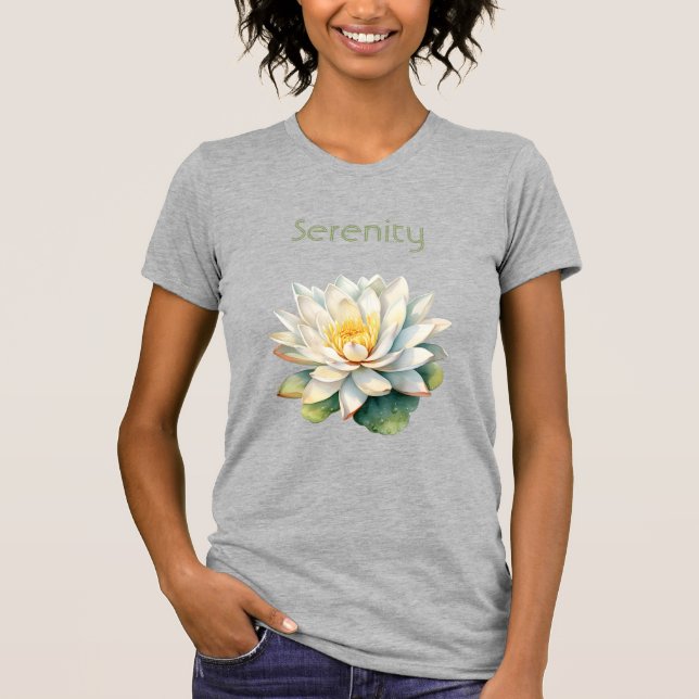T-shirt Sérénité de la fleur de lotus (Devant)