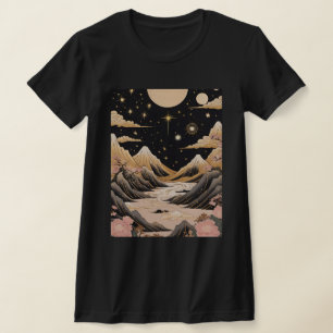 T-shirt Sérénité de la montagne sur la Lune
