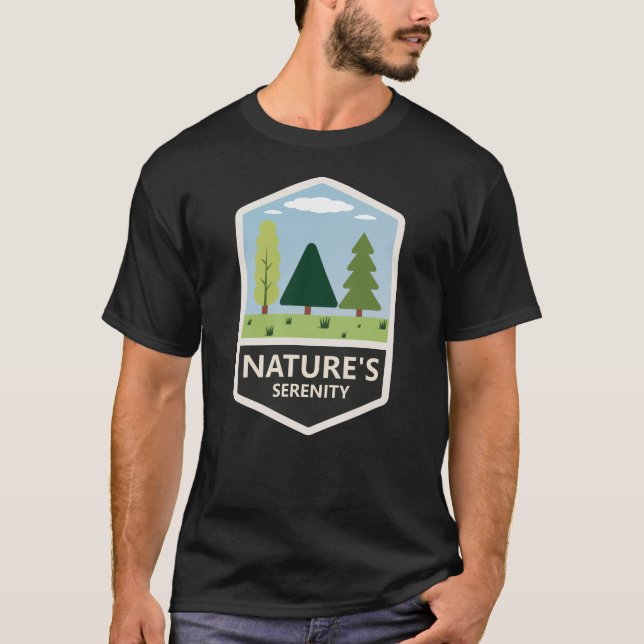 T-shirt Sérénité de la nature (Devant)
