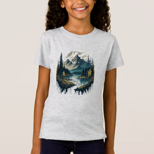 T-shirt sérénité de la nature (Devant)
