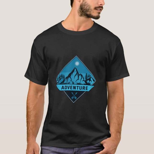T-shirt Serénité du sommet : l'aventure vous attend (Devant)