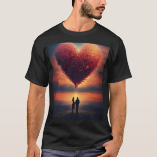 T-shirt Sérénité Skyward : minimaliste T-Shi de ballon à a