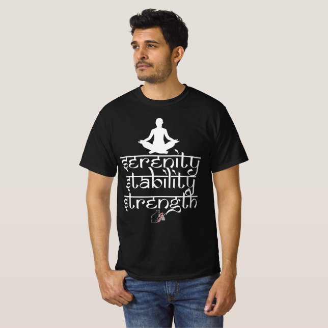 T-shirt Sérénité Stabilité Force (Devant entier)