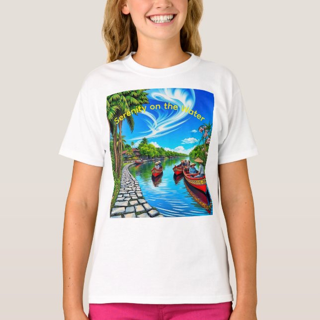 T-shirt Sérénité sur l'eau (Devant)