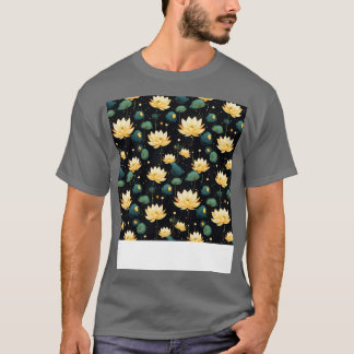 T-shirt Serenity Blooms intemporel Lotus Flower Motif 11