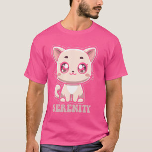 T-shirt Serenity Cute Kitty Cat Design pour les filles Nom
