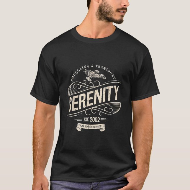 T-shirt Serenity Sgling And Transport Firefly (Devant)