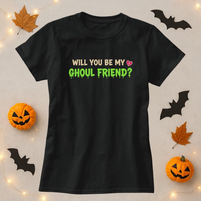 T-shirt Serez-Vous Mon Ami Ghoul Romantique Halloween (Créateur téléchargé)