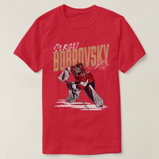 T-shirt Sergei Bobrovsky Chisel (Design devant)