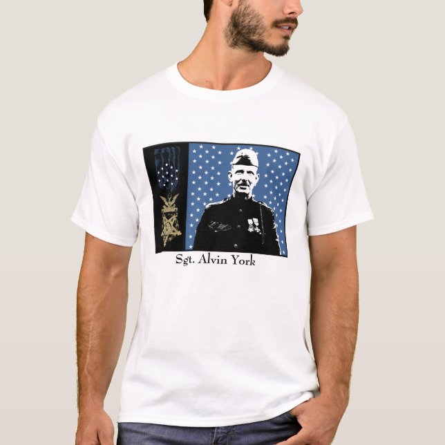 T-shirt Sergent Alvin York et médaille d'honneur (Devant)