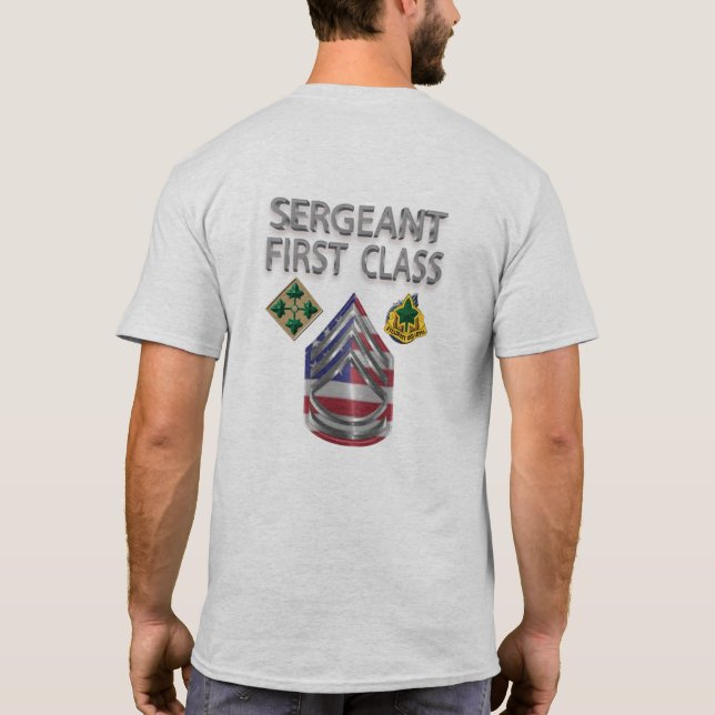 T-shirt Sergent-chef de la 4e division d'infanterie (Dos)