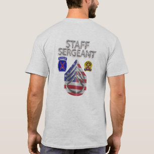 T-shirt Sergent d'état-major de la 10e division de montag