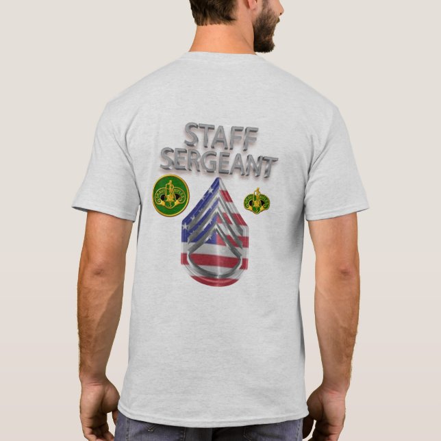 T-shirt Sergent d'état-major du 3e régiment de cavalerie b (Dos)