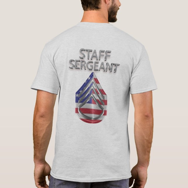 T-shirt Sergent d'état-major Rank (Dos)