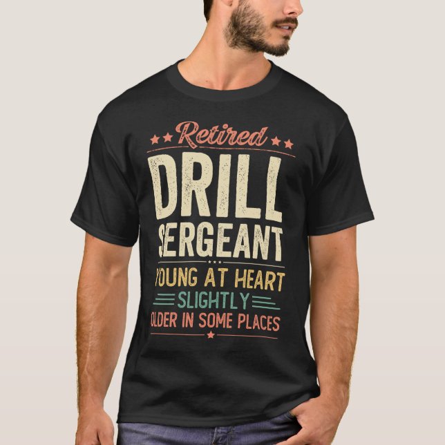 T-shirt Sergent instructeur à la retraite (Devant)