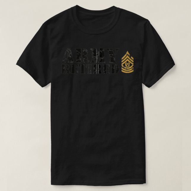T-shirt Sergent-major de commandement de l'Armée de terre  (Design devant)
