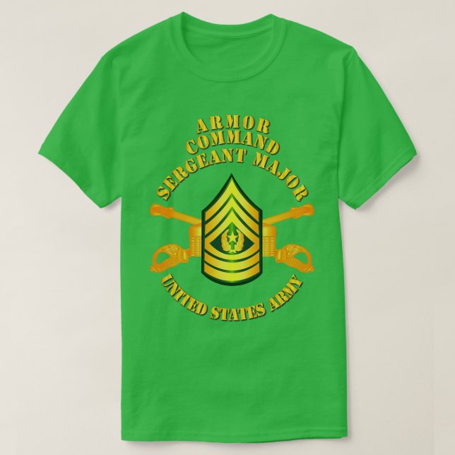 T-shirt Sergent-major de commandement enrôlé Armor CSM (Design devant)