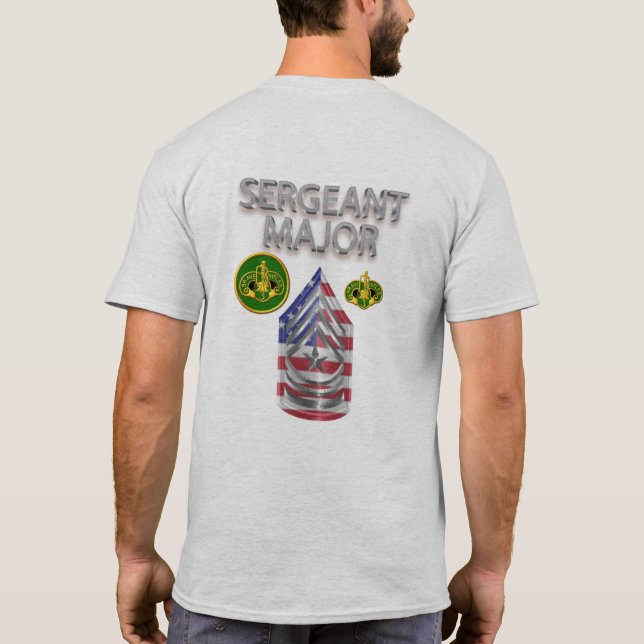 T-shirt Sergent-major du 3e régiment de cavalerie blindé (Dos)