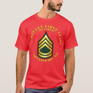 T-shirt Sergent Première Classe S Retraité Fort Stewart GA