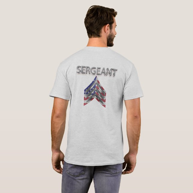 T-shirt Sergent Rank (Dos entier)