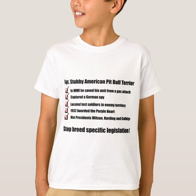 T-shirt Sergent Stubby -1 (Devant)