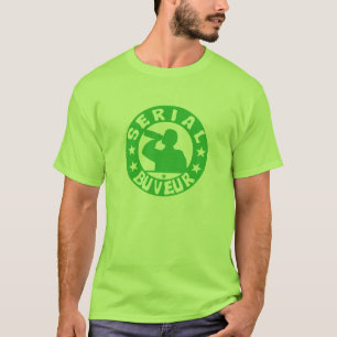 T-shirt serial buveur logo alcool apero humour