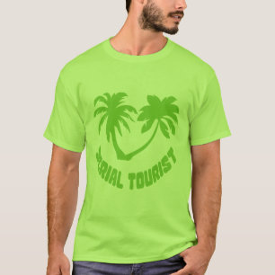 T-shirt serial tourist citation palmier humour
