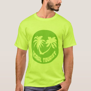 T-shirt serial tourist citation palmier humour