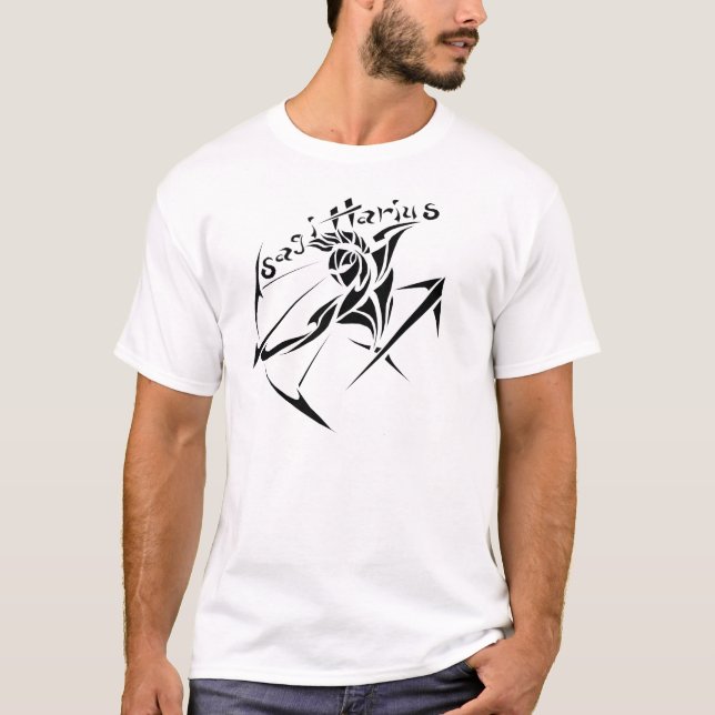 T-shirt Série 1 Sagittaire Blac (Devant)