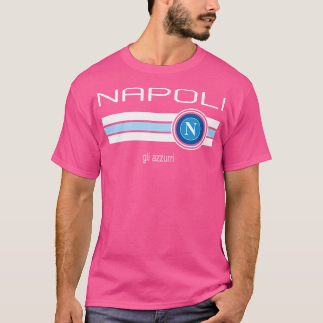 T-shirt Serie A - Napoli (Bleu clair) (Devant)