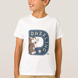 T-shirt Série Alphabet : "D" Illustration Beagle éblouissa