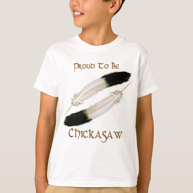 T-shirt Série amérindienne 'FIER D'ÊTRE CHICKASAW' (Devant)