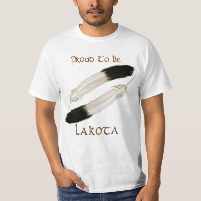 T-shirt Série amérindienne 'FIER D'ÊTRE LAKOTA' (Devant)