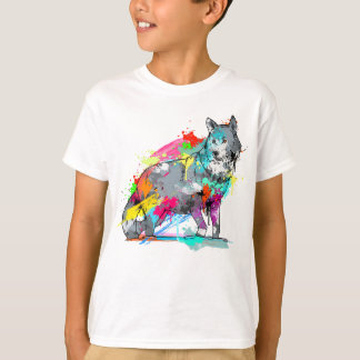 T-shirt Série d'animaux d'aquarelle