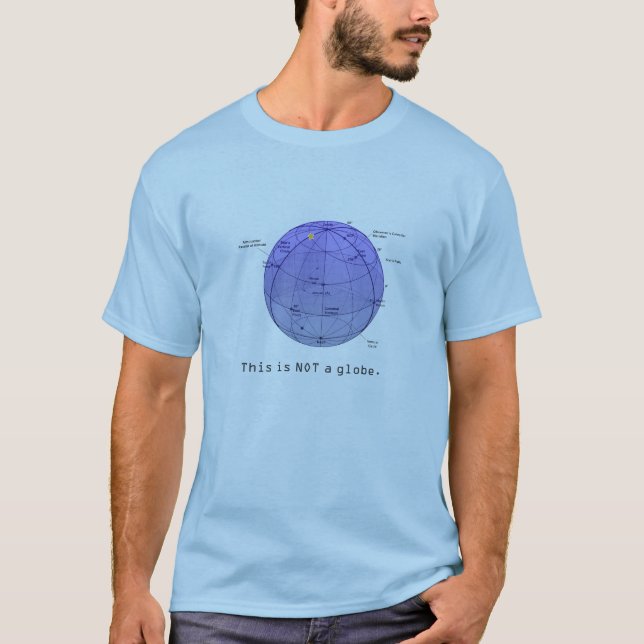 T-shirt Série d'astronomie - ce n'est pas un globe (Devant)