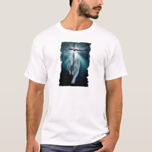 T-shirt Série de faune de LOUP et d'EAGLE