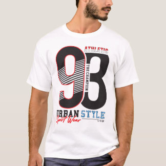 T-shirt Série de graffitis aux lettres